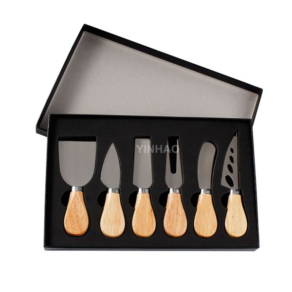 6-Piece Cheese Knife Set with Gift Box — product image 1
