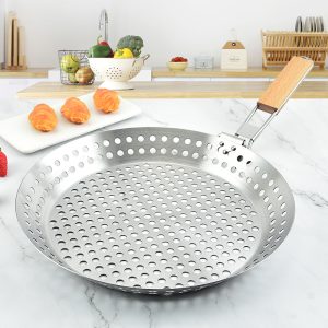 Grill Baskets with Wooden Handles | YinHao Houseware