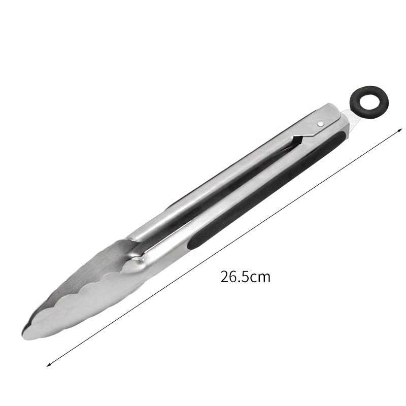 2-Piece 12 Inch BBQ Tongs with Silicone Handles — product detail 2 | YinHao Houseware