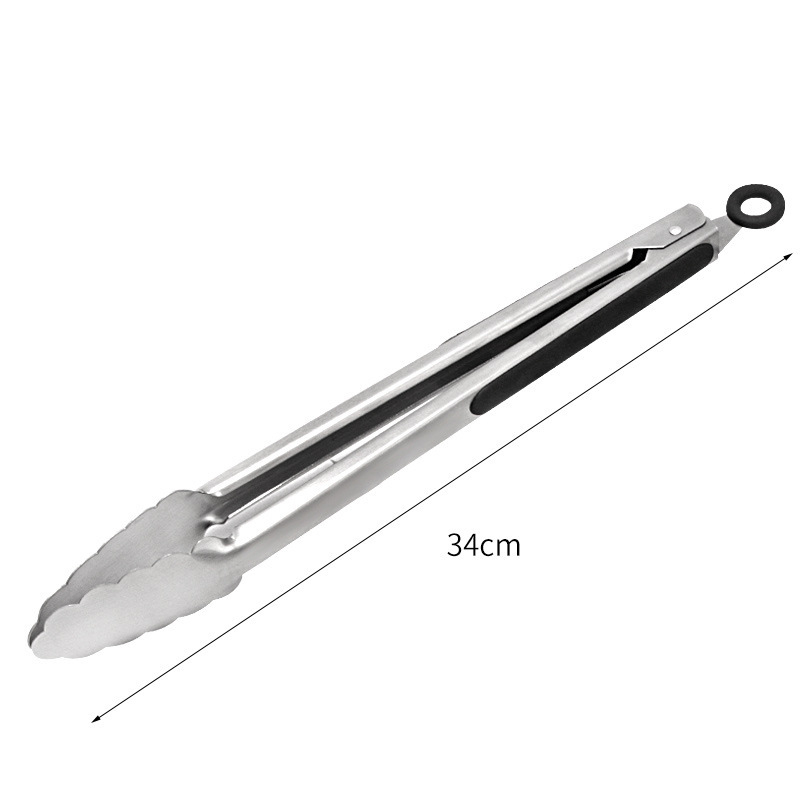 2-Piece 12 Inch BBQ Tongs with Silicone Handles — product detail 3 | YinHao Houseware