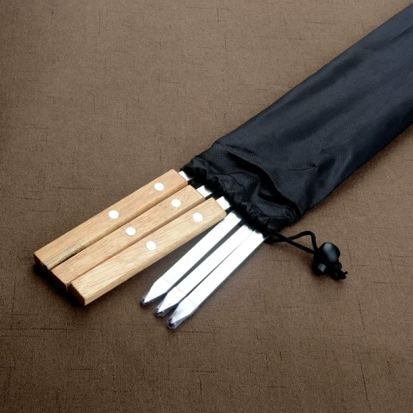 6-Piece 23.6 Inch BBQ Skewers with Wooden Handles — product image 5