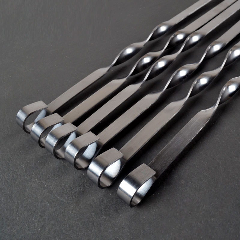 6-Piece 23.6 Inch Heavy-Duty BBQ Skewers — product detail 3 | YinHao Houseware