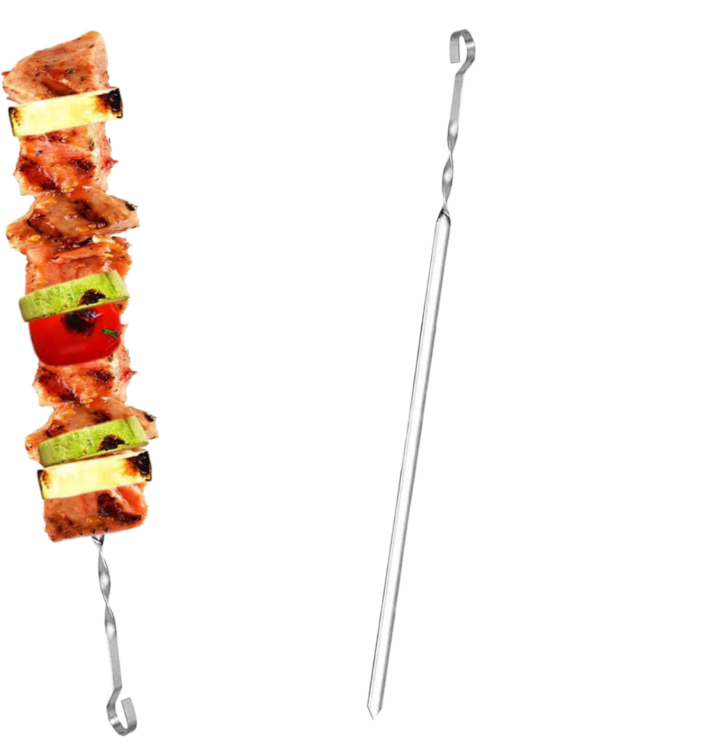 6-Piece 23.6 Inch Heavy-Duty BBQ Skewers | YinHao Houseware
