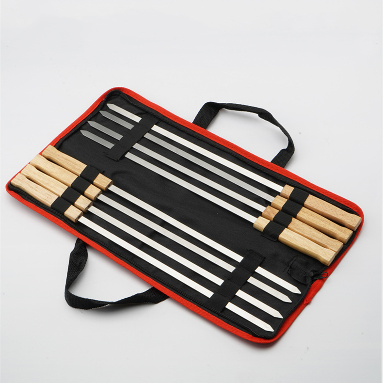 8-Piece BBQ Skewers with Wooden Handles — product detail 6 | YinHao Houseware