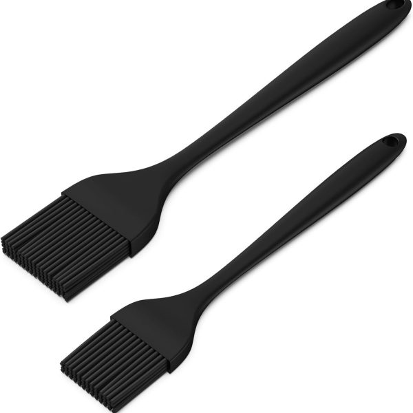 2-Piece 8 Inch Heat-Resistant Basting Brushes with Silicone Handles — product image 1