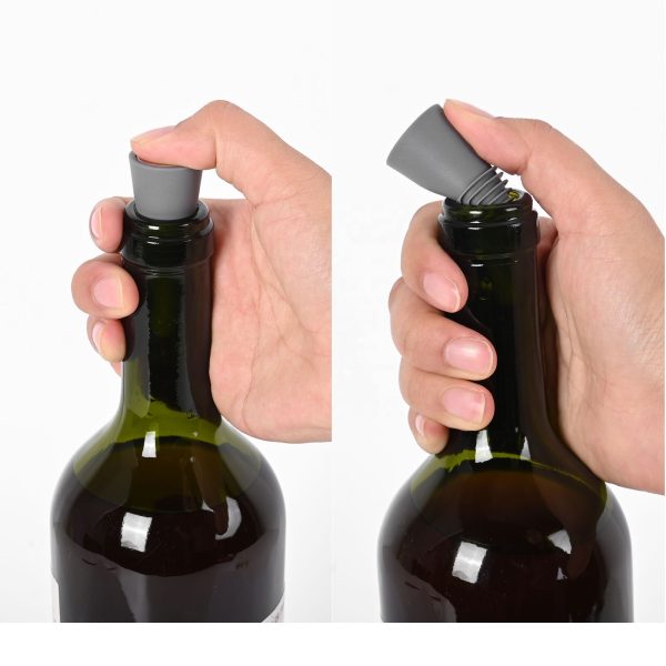 Bottle Stopper with Silicone Handles — product image 3