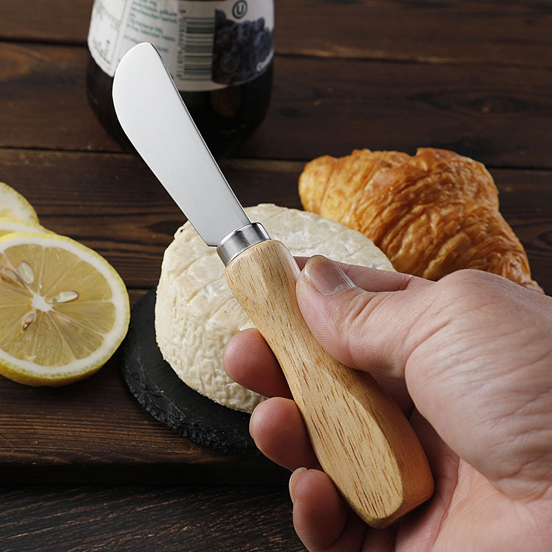 Stainless Steel Blade Wooden Handle Butter Knife 1.jpg