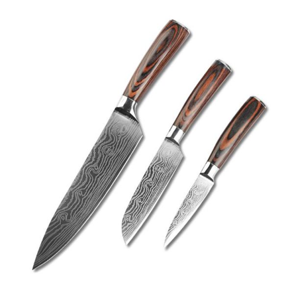 8-Piece Chef Knife Set with Wooden Handles — product image 5