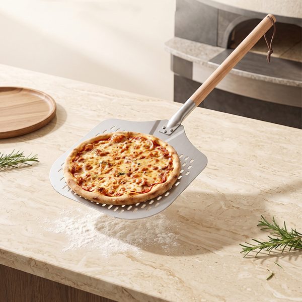 12x14 Inch Pizza Peel with Detachable Wooden Handle — product image 5