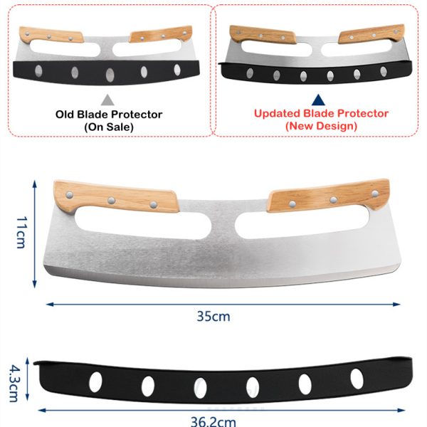 Wooden-Handle 14 Inch Pizza Cutter — product image 2