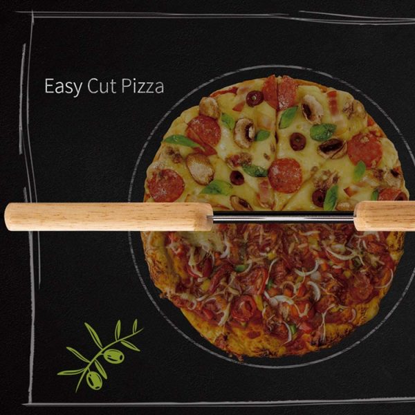 Wooden-Handle 14 Inch Pizza Cutter — product image 5