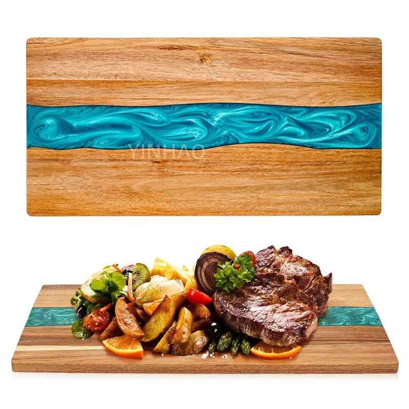 YINHAO Acacia Wood Green Resin Serving Board 4.jpg