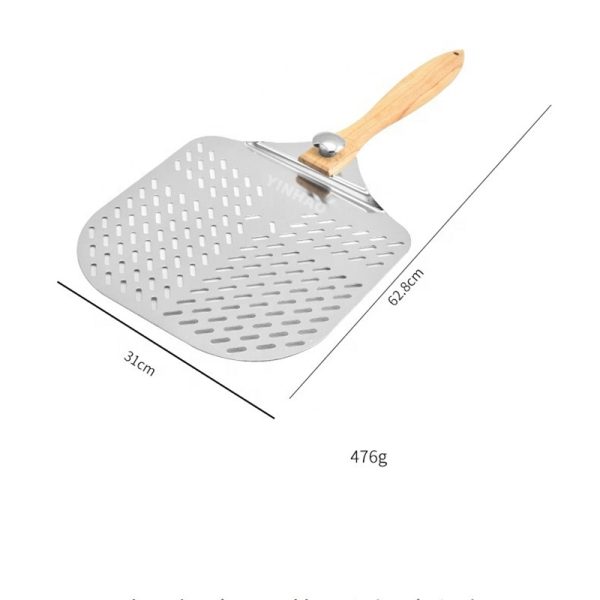 12x14 Inch Pizza Peel with Folding Wooden Handle — product image 2