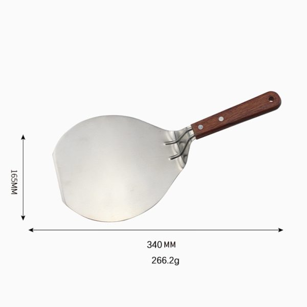 Pizza Peel with Wooden Handle for Home Pizza Ovens — product image 3