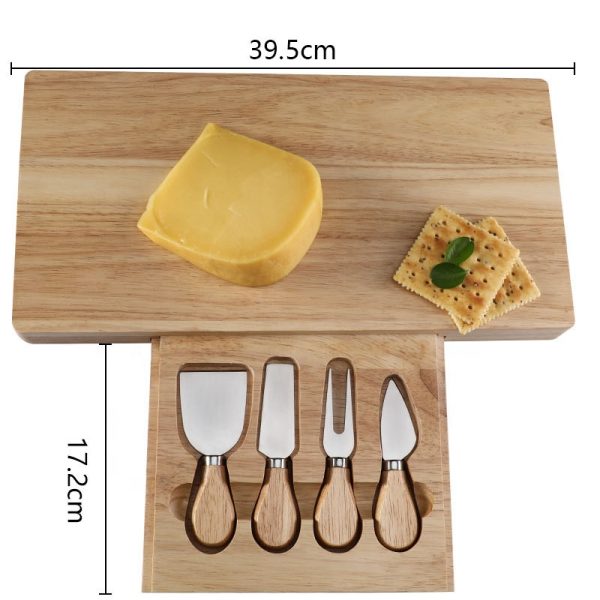 4-Piece Charcuterie Board Set with Cutlery Drawer — product image 2