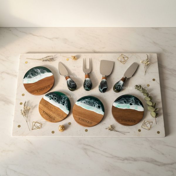 Resin Art Charcuterie Board Set — product image 4