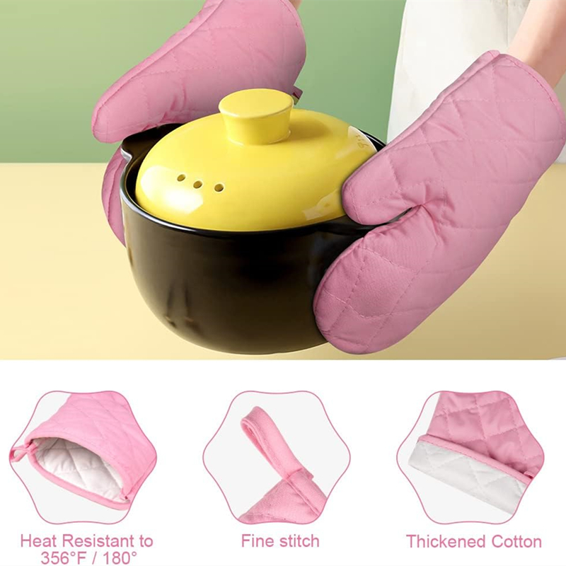 YINHAO Cotton Infill Oven Mitts Kitchen Mittens 3.jpg