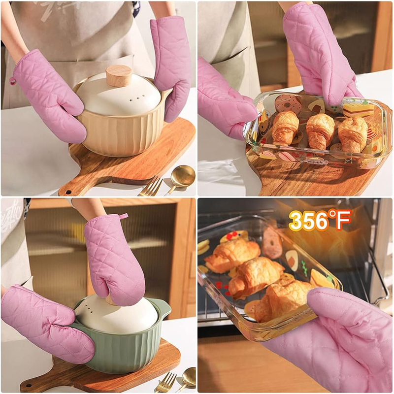 YINHAO Cotton Infill Oven Mitts Kitchen Mittens 5.jpg