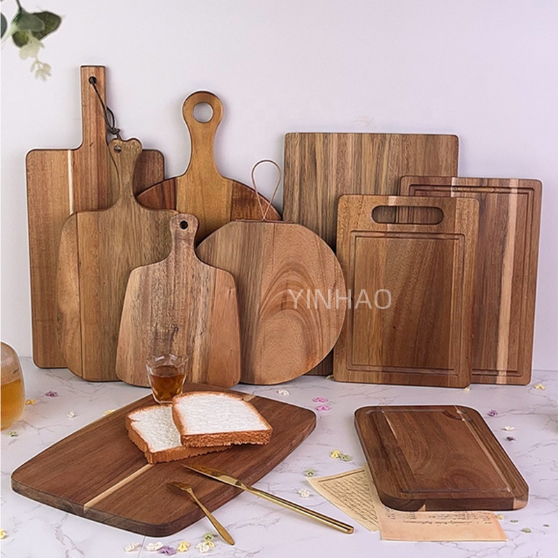 Acacia Wood 11.8x7.88 Inch Cutting Board — product detail 6 | YinHao Houseware