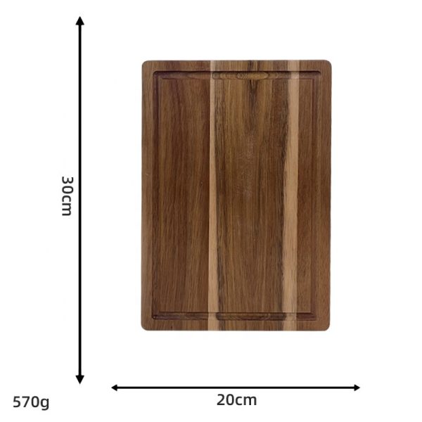 Acacia Wood 11.8x7.88 Inch Cutting Board — product image 2
