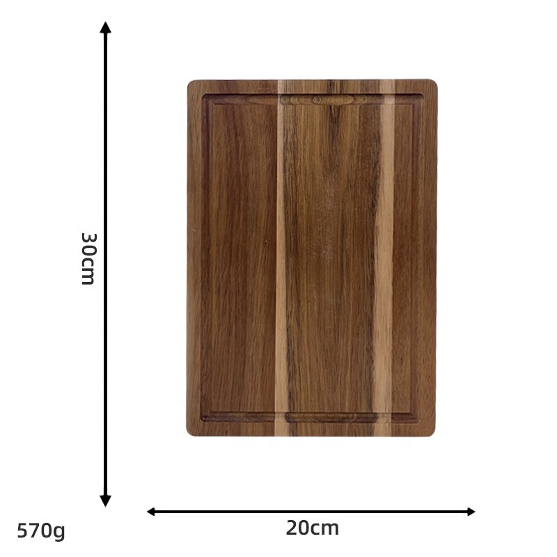 Acacia Wood 11.8x7.88 Inch Cutting Board — product detail 2 | YinHao Houseware