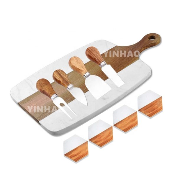 Cheese Board Set for Gifting with Cheese Knife Set — product image 1