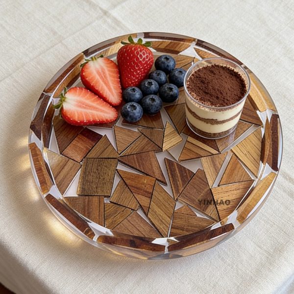 Serving Tray with Wooden Handles — product image 3