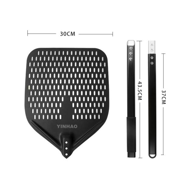 Perforated 12 Inch Pizza Peel for Outdoor Ovens — product image 3
