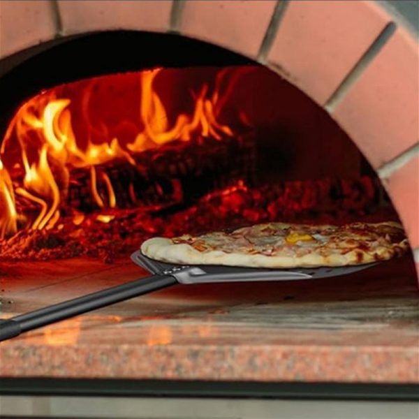Perforated 12 Inch Pizza Peel for Outdoor Ovens — product image 6