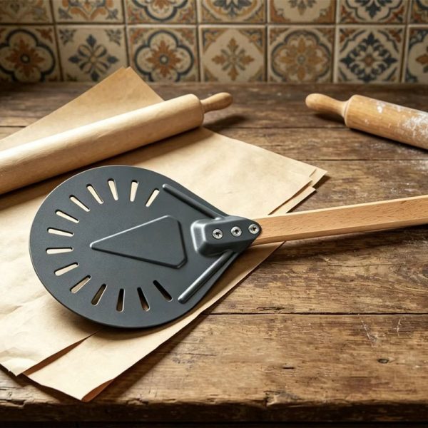 9 Inch Pizza Peel with Wooden Handle — product image 5