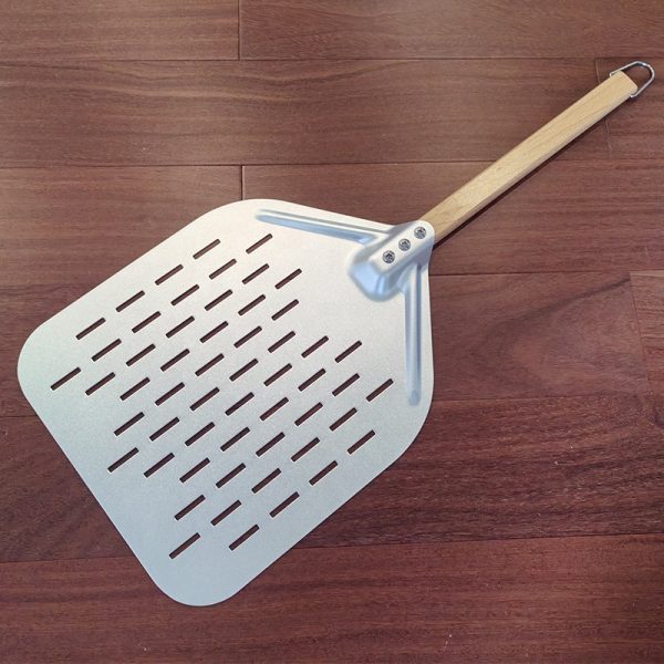 14x12 Inch Professional Pizza Peel with Detachable Wooden Handle — product image 6
