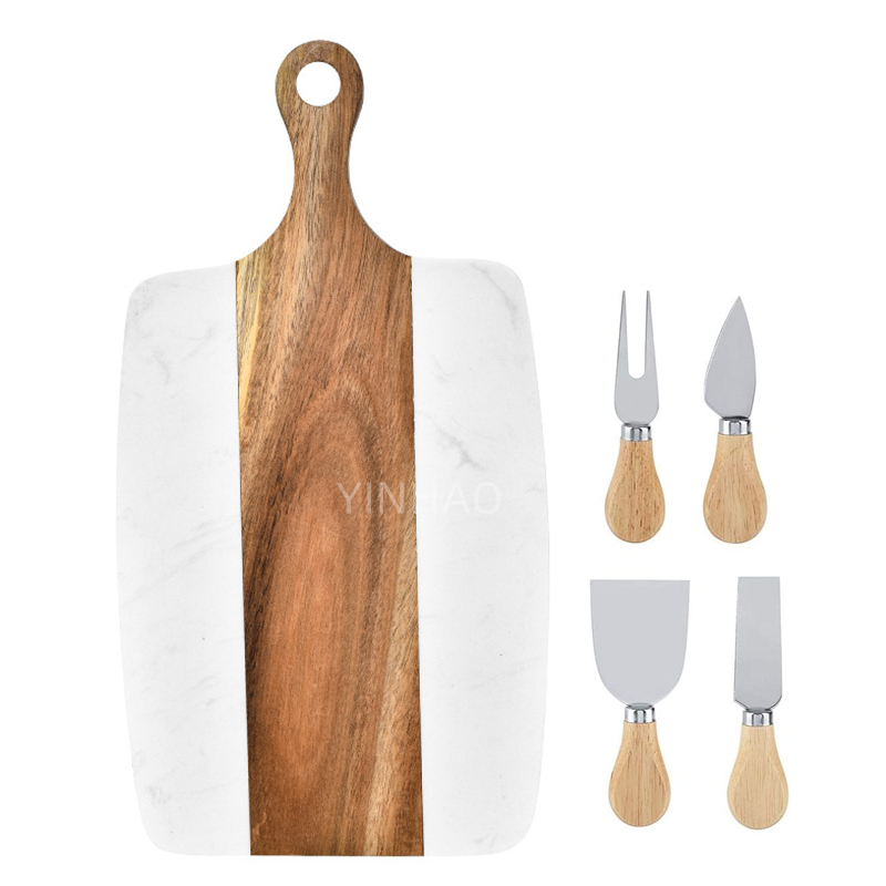 Marble Cheese Board Set for Home Kitchen — product detail 2 | YinHao Houseware