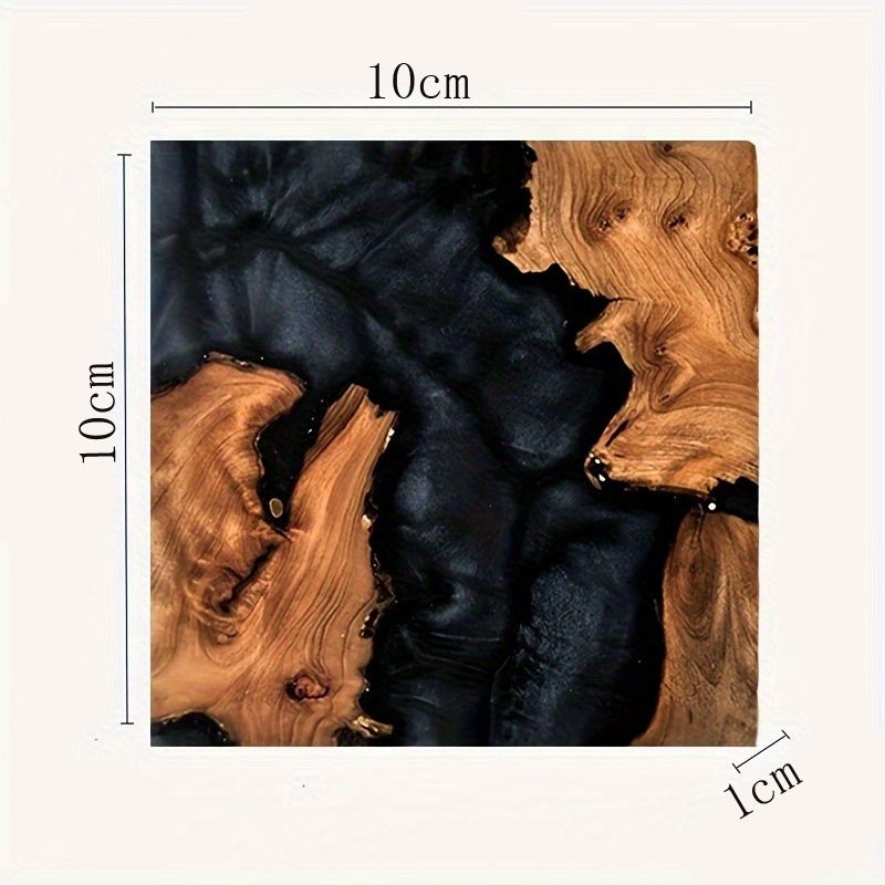 YINHAO Wholesale Square Epoxy Resin WoodCup Coaster 1.jpg