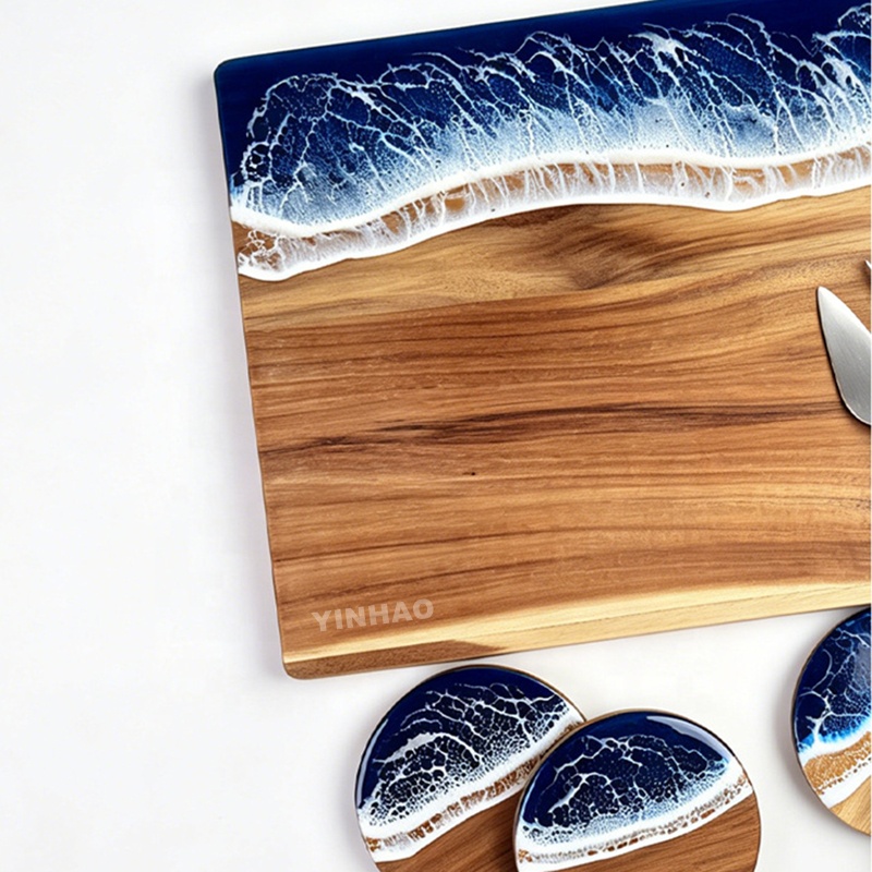 Resin Art Cutting Board for Cheese Platters — product detail 4 | YinHao Houseware
