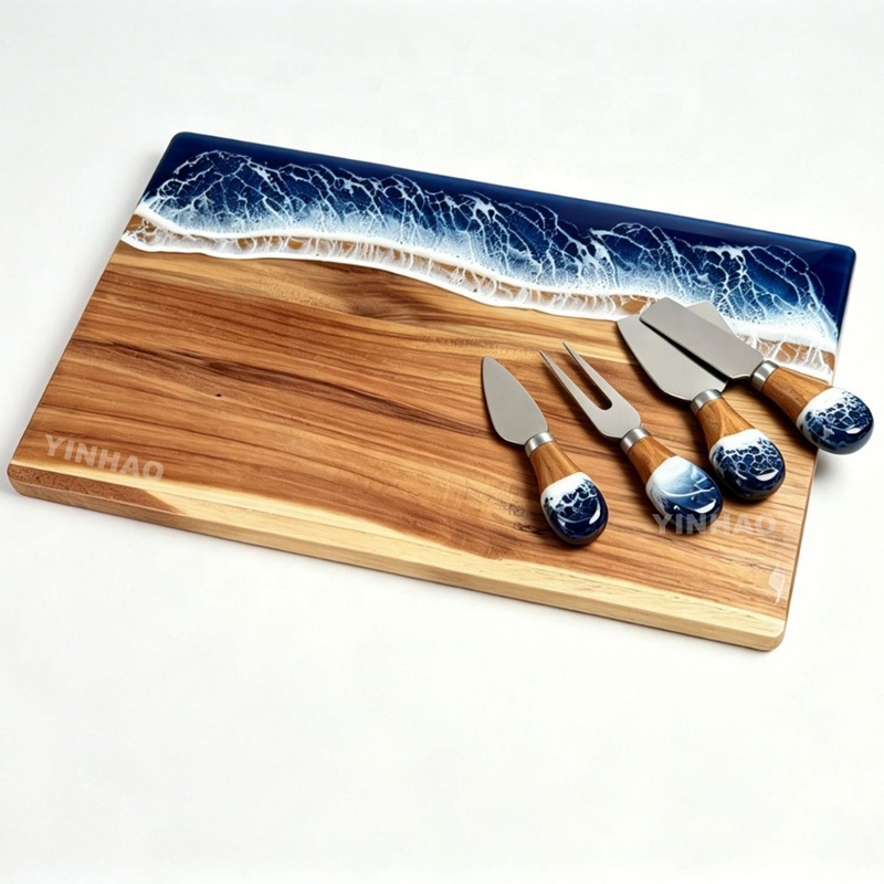 Resin Art Cutting Board for Cheese Platters — product detail 5 | YinHao Houseware